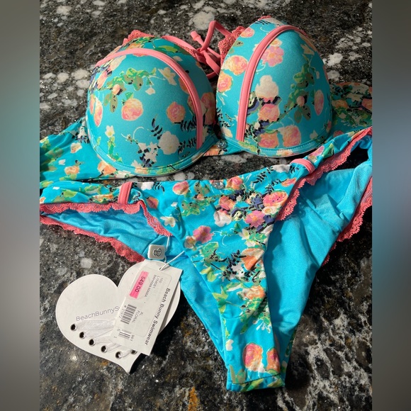 NWT and liner beach bunny bikini Bahama Mama XL set …Rare 💎 - Picture 5 of 13